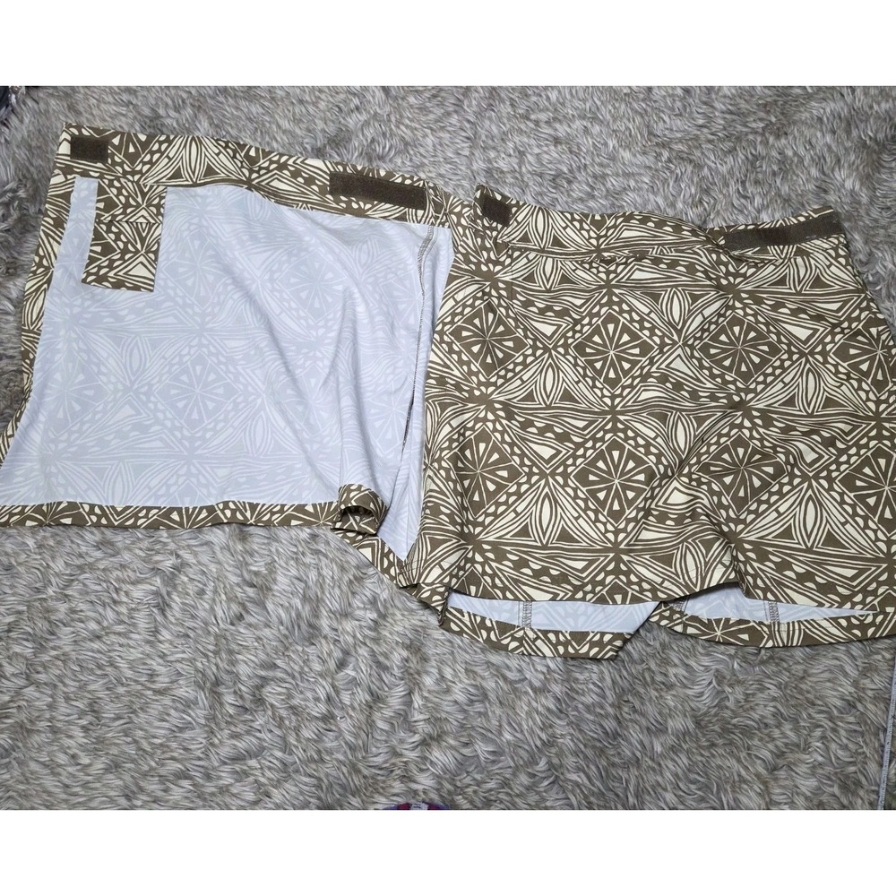Rip Skirt Hawaii Womens Medium Tribal Geometric Mini Skirt Beach Resort Vacation - Picture 8 of 9